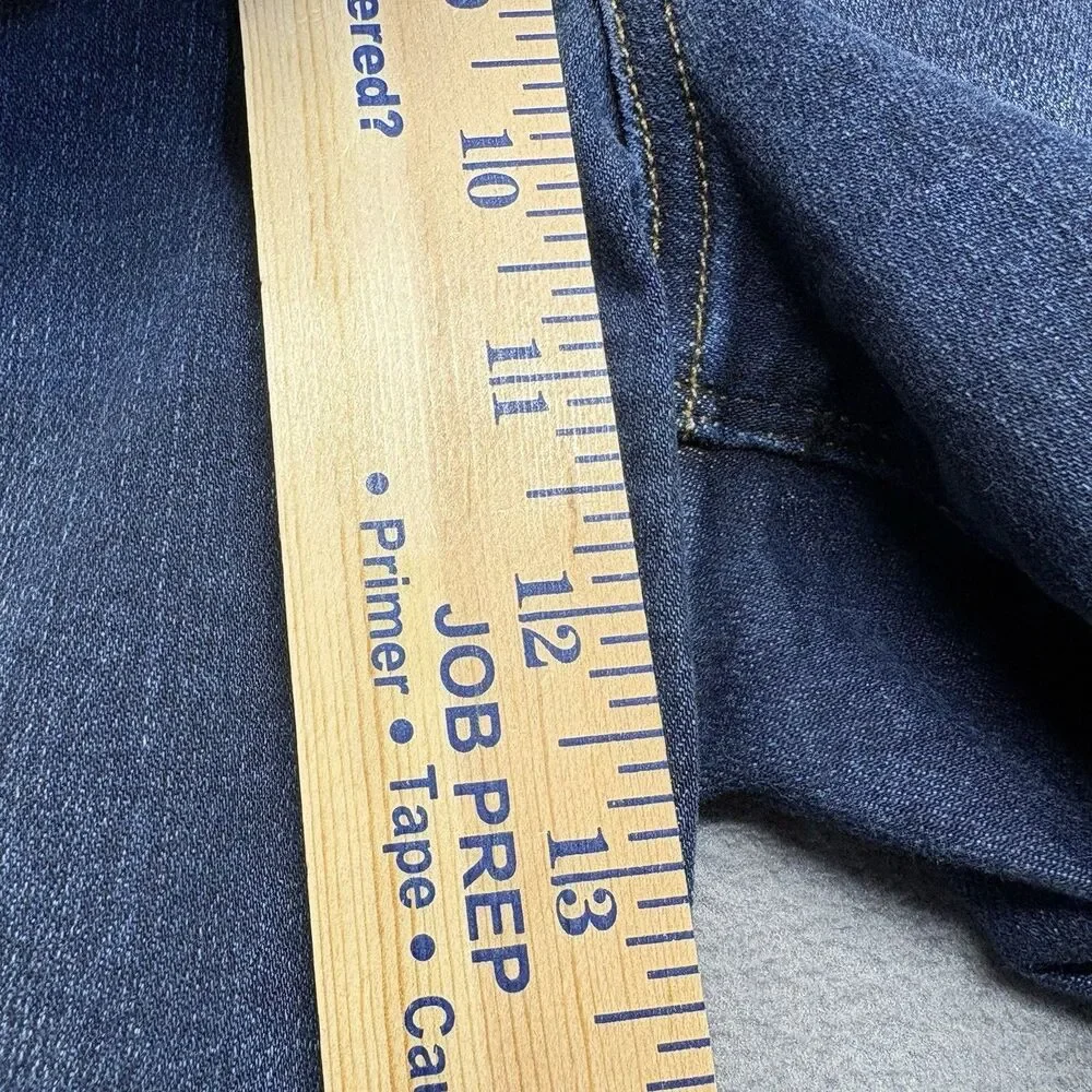 SPANX Jeans Size XL Pull On Jeggings Skinny Denim Stretch Raw‎ Hem Distressed